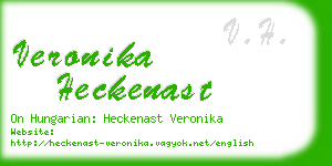 veronika heckenast business card